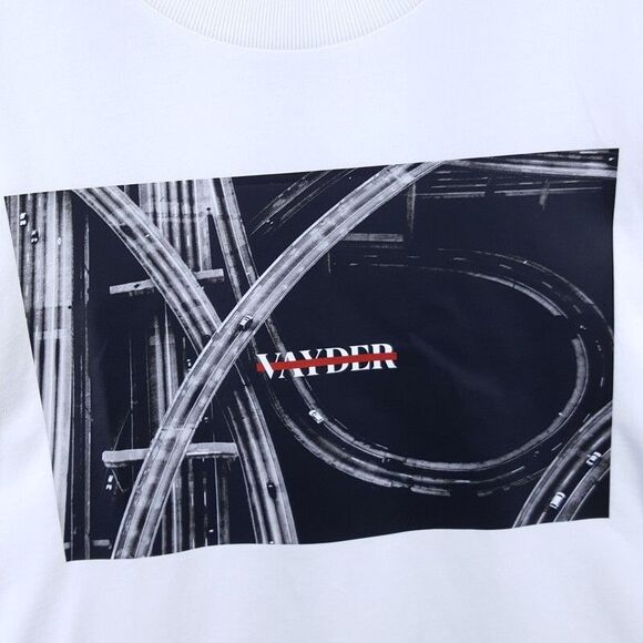 VAYDER Shirt Mens XXL White Pullover Crew Graphic Street T-Shirt Tee Logo $205 - Picture 2 of 7